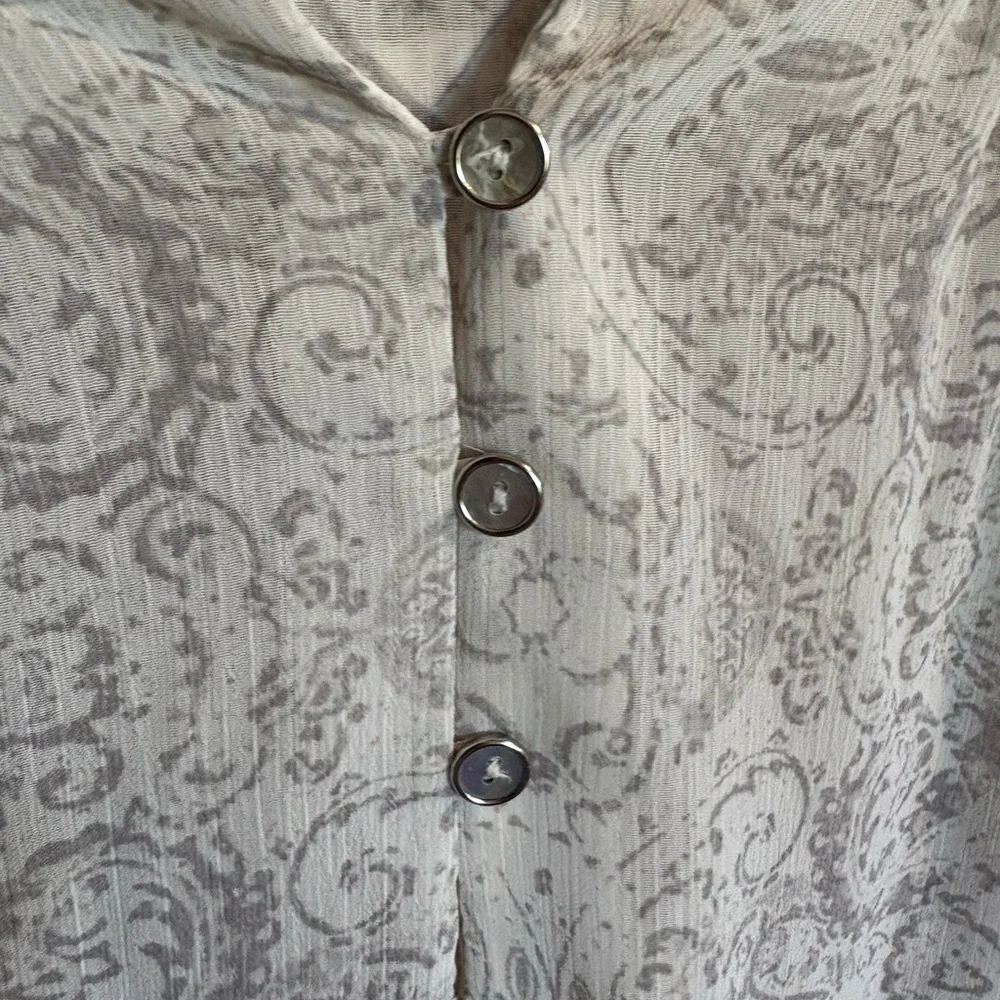 Maurices White Paisley Sheer Blouse - Picture 2 of 5